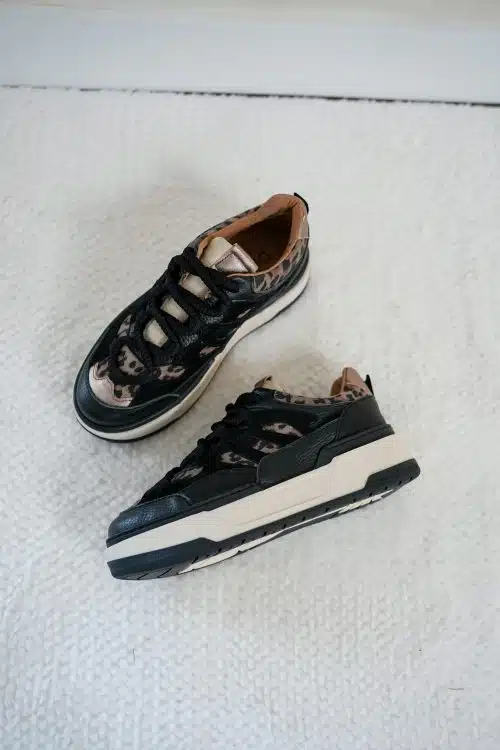 Alternative view of Dwrs Walton Leopard Black Beige Sneaker