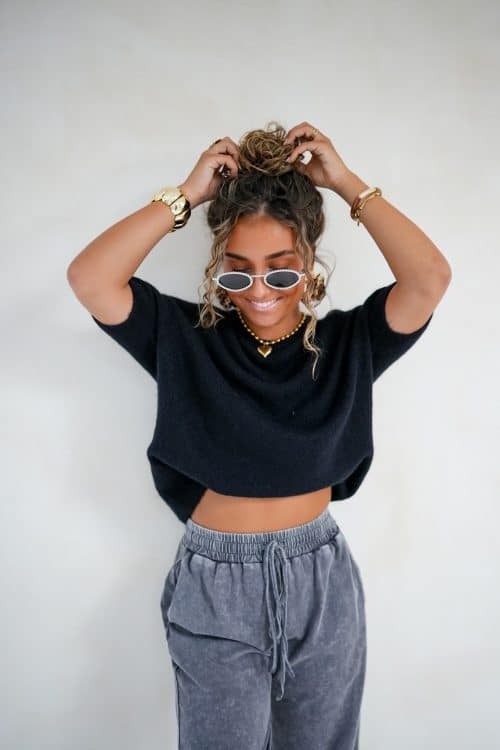 Alternative view of Gaelle Sweater Black