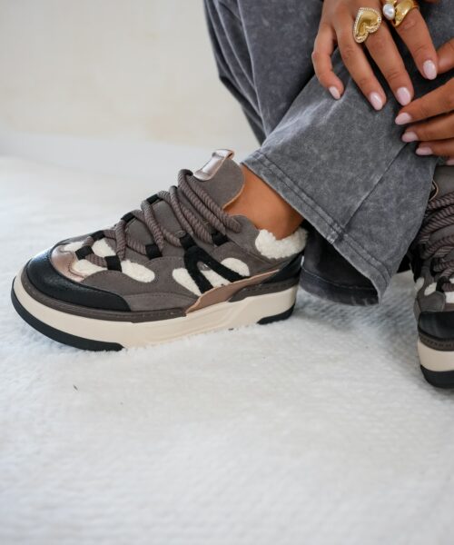 Dwrs Walton Teddy Elefante Black Sneaker