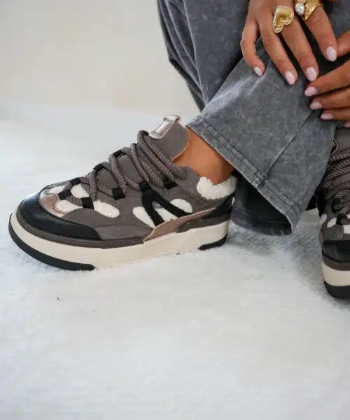 Dwrs Walton Teddy Elefante Black Sneaker
