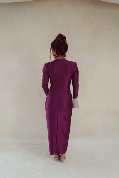 Perfect Long Dress Purple - Afbeelding 4