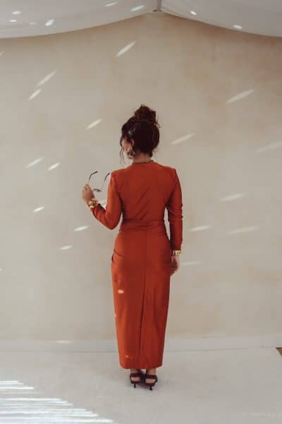 Perfect Long Dress Rust - Afbeelding 3