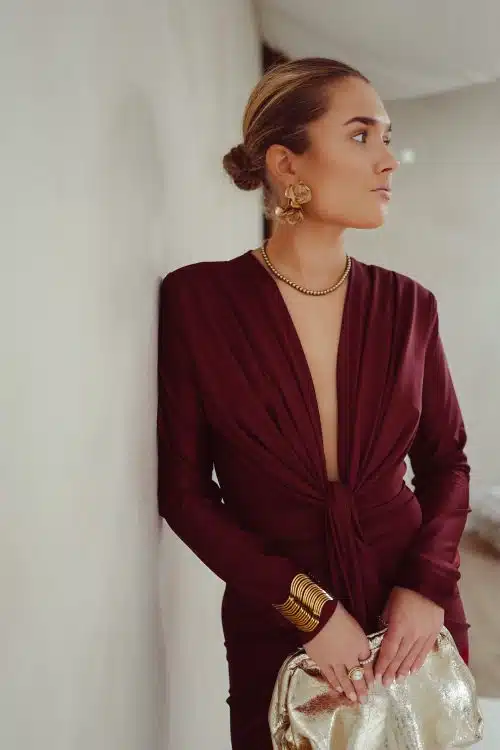 Alternative view of Perfect Long Dress Bordeaux