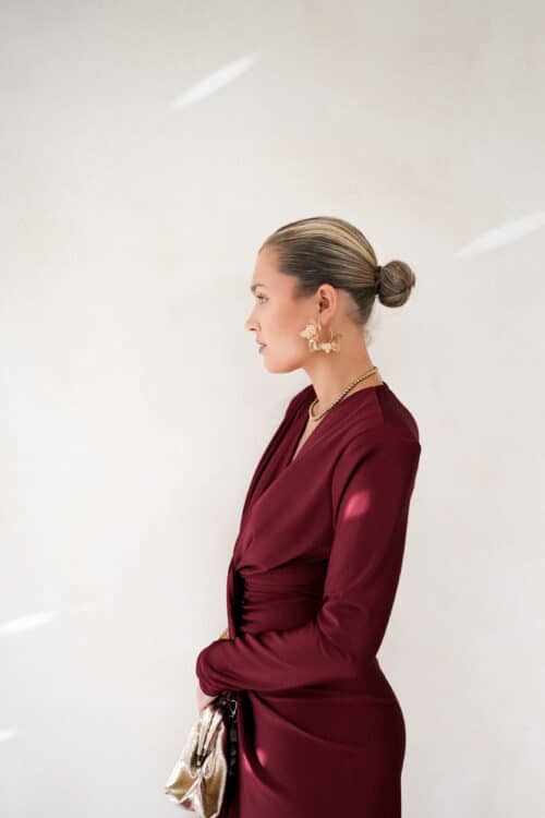 Alternative view of Perfect Long Dress Bordeaux