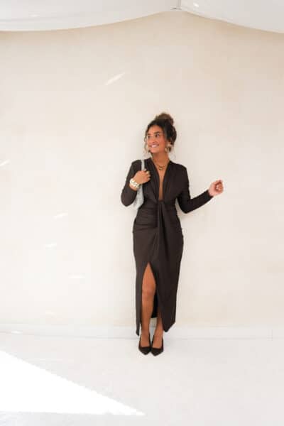 Perfect Long Dress Brown - Afbeelding 9