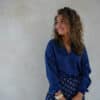 Lofty Manner Blouse Eliza Navy Blue