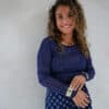 Lofty Manner Top Mabel Navy Blue
