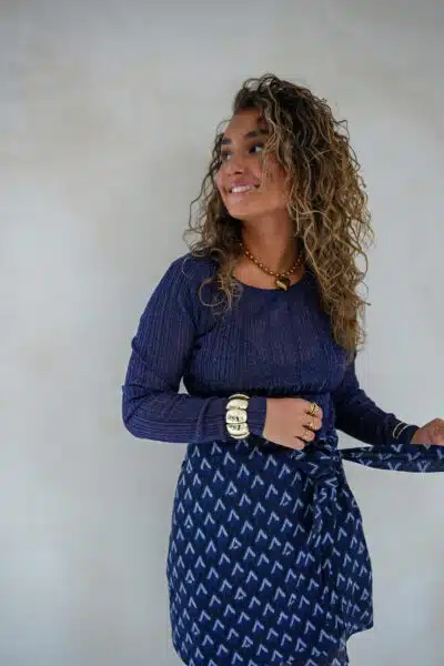 Lofty Manner Top Mabel Navy Blue - Afbeelding 6