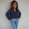 Lofty Manner Blouse Eliza Zigzag Print