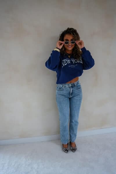 Lofty Manner Sweater Emmy Navy Blue - Afbeelding 4