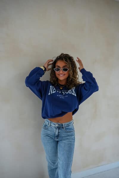 Lofty Manner Sweater Emmy Navy Blue - Afbeelding 3