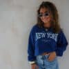 Lofty Manner Sweater Emmy Navy Blue