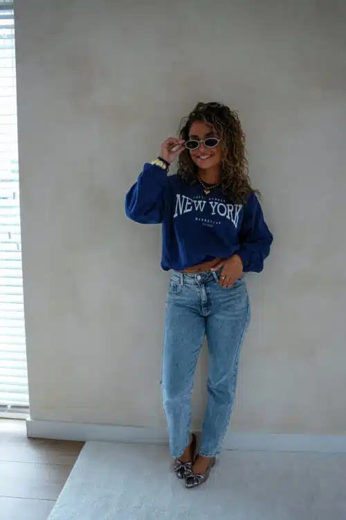 Alternative view of Lofty Manner Sweater Emmy Navy Blue