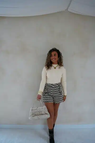 Lofty Manner Short Millie Black White - Afbeelding 2