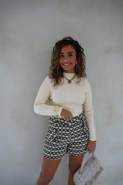 Lofty Manner Short Millie Black White - Afbeelding 4