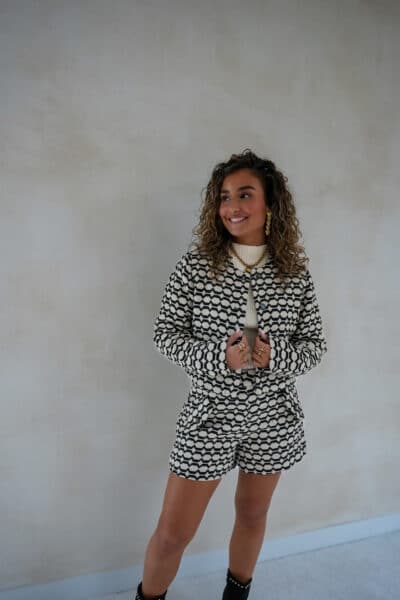 Lofty Manner Jacket Cleo Black White - Afbeelding 2