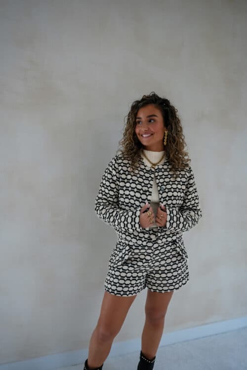 Alternative view of Lofty Manner Jacket Cleo Black White
