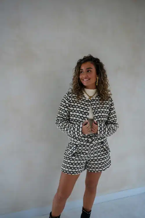 Alternative view of Lofty Manner Jacket Cleo Black White