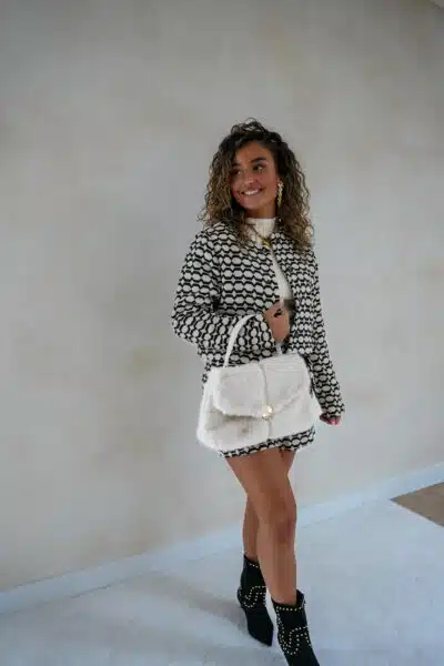 Lofty Manner Jacket Cleo Black White - Afbeelding 4