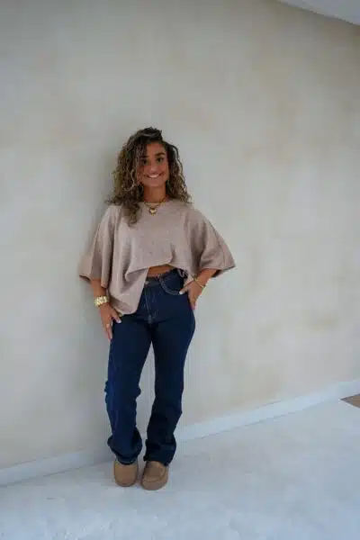 Nele Sweater Taupe - Afbeelding 7