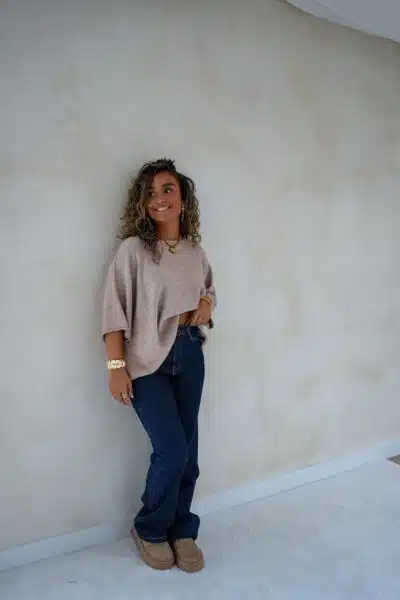 Nele Sweater Taupe - Afbeelding 3