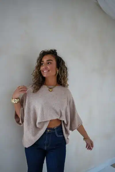 Nele Sweater Taupe - Afbeelding 6