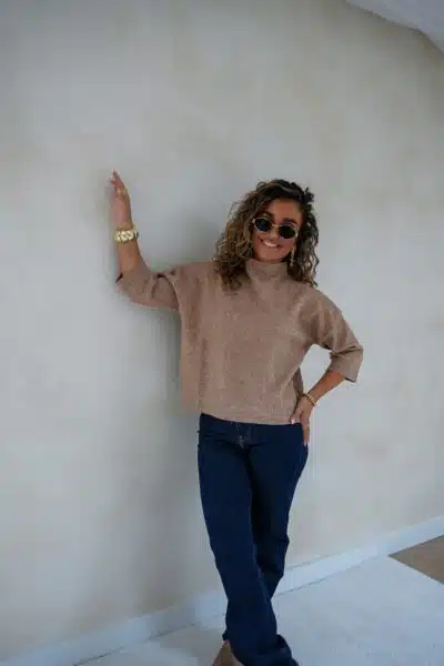 Evi Sweater Camel * - Afbeelding 3