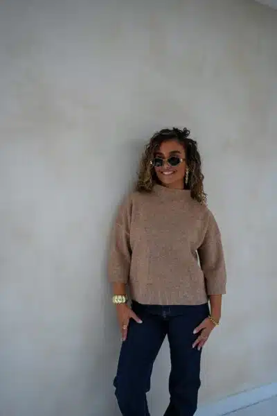 Evi Sweater Camel * - Afbeelding 5