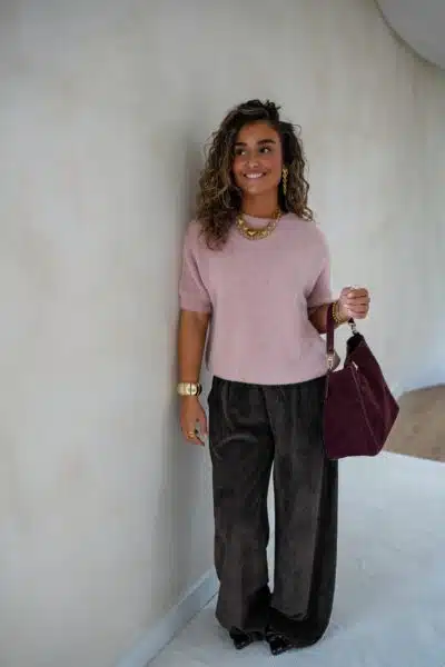 Rianne Rib Pants Brown - Afbeelding 7