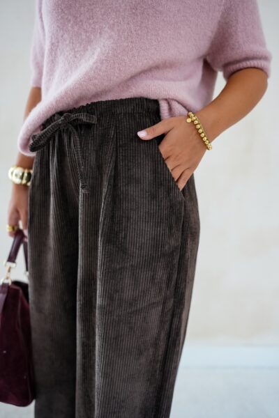 Rianne Rib Pants Brown - Afbeelding 3