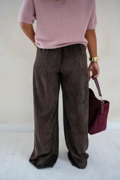Rianne Rib Pants Brown - Afbeelding 6