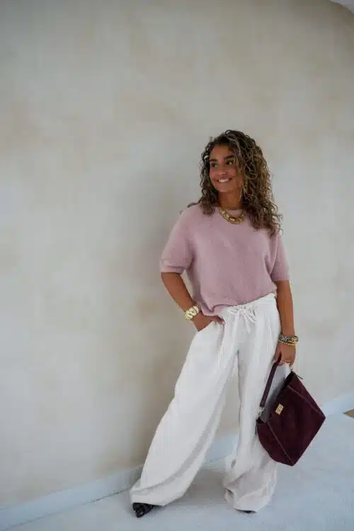 Alternative view of Rianne Rib Pants Beige