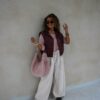 Rianne Rib Pants Beige