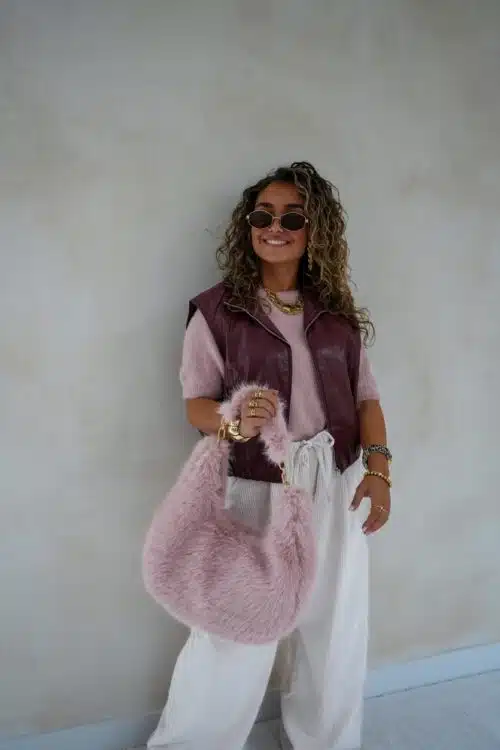 Alternative view of Gina Gilet Bordeaux .