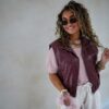 Gina Gilet Bordeaux .