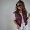 Gina Gilet Bordeaux .