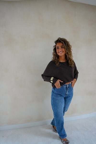 Renske Sweater Brown - Afbeelding 7