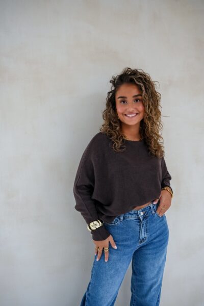 Renske Sweater Brown - Afbeelding 8