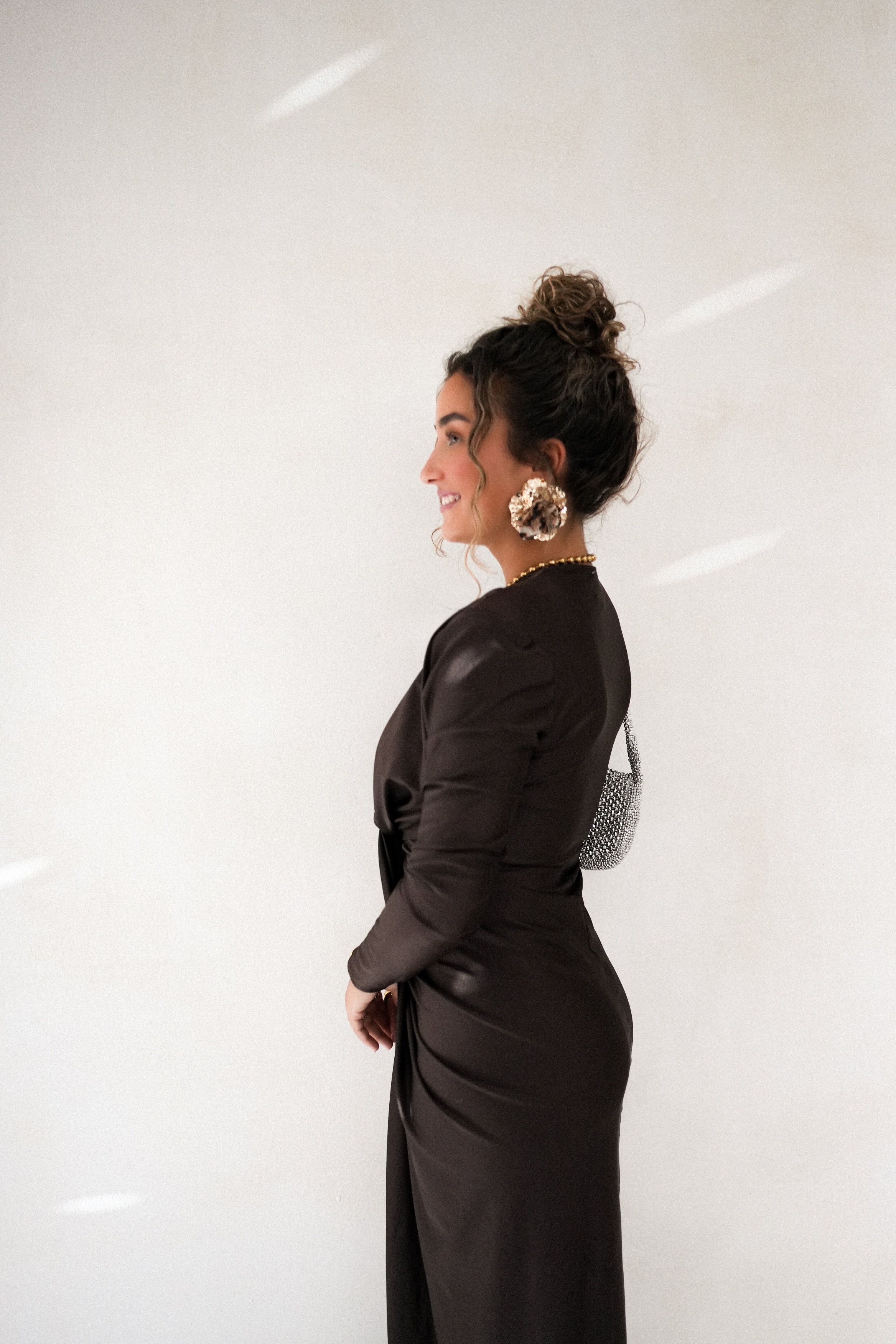 Perfect Long Dress Brown - Afbeelding 8