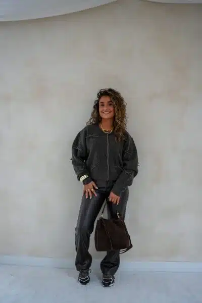 Bow Cardigan Brown * - Afbeelding 5