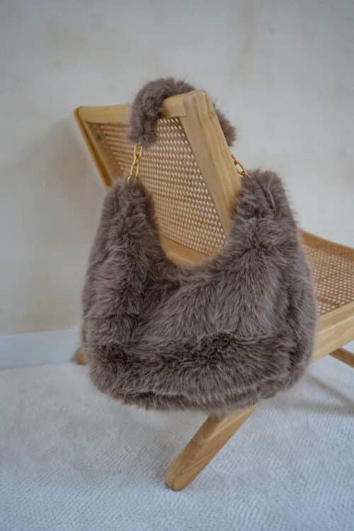 Big Fur Bag Taupe