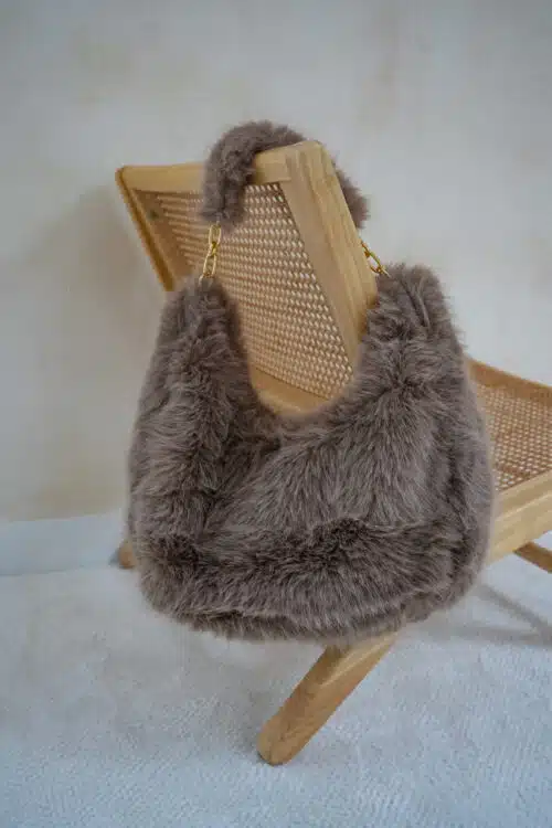 Big Fur Bag Taupe