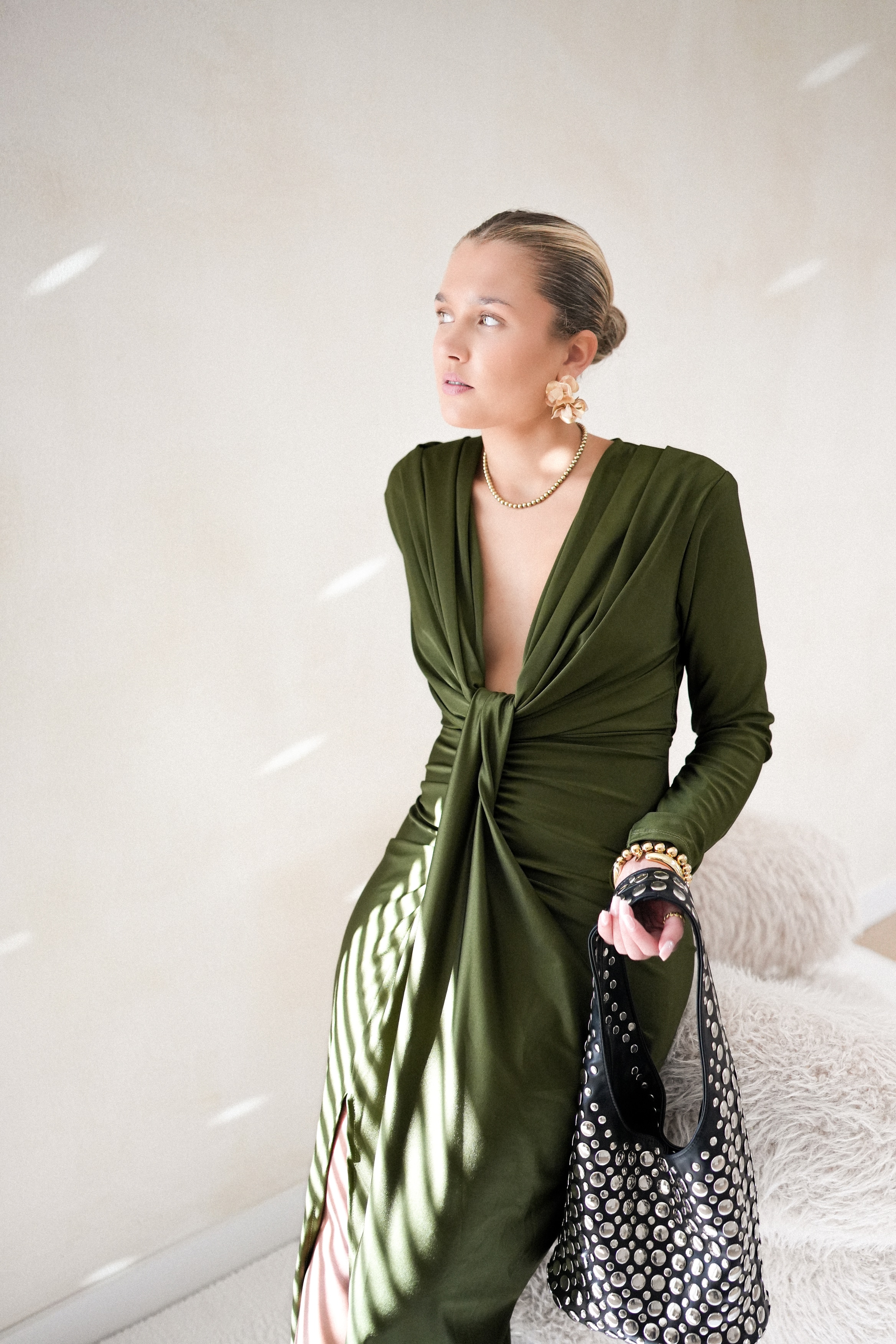 Perfect Long Dress Khaki - Afbeelding 3