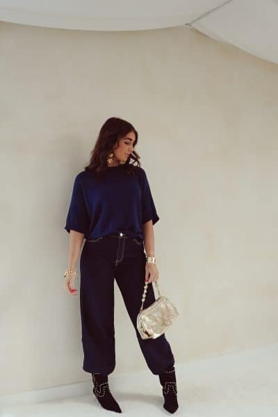Ginger Sweater Navy - Afbeelding 4