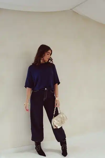 Ginger Sweater Navy - Afbeelding 4