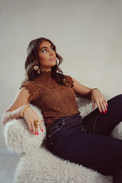 Myaa Lace Top Choco