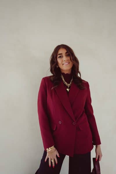 Mila Blazer Burgundy - Afbeelding 2