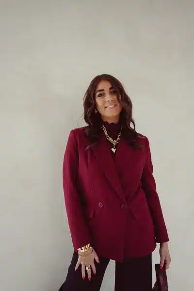Mila Blazer Burgundy - Afbeelding 2