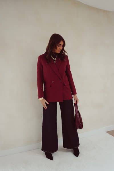 Mila Blazer Burgundy - Afbeelding 7