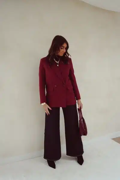 Mila Blazer Burgundy - Afbeelding 7